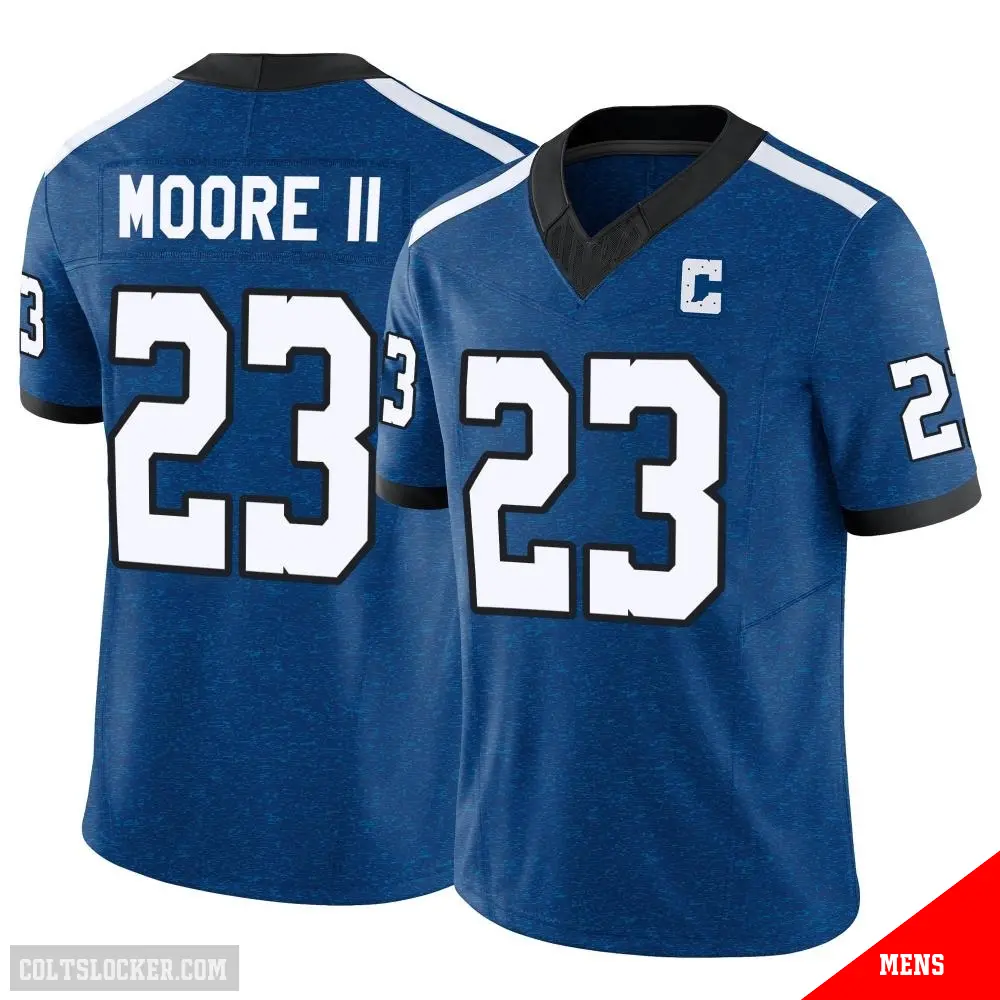 ＃23 Men's Kenny Moore II Royal Limited Indianapolis Colts Indiana Nights Alternate Vapor F.U.S.E. Jersey