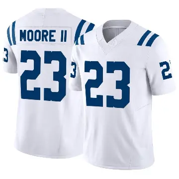 ＃23 Men's Kenny Moore II White Limited Indianapolis Colts Vapor F.U.S.E. Jersey