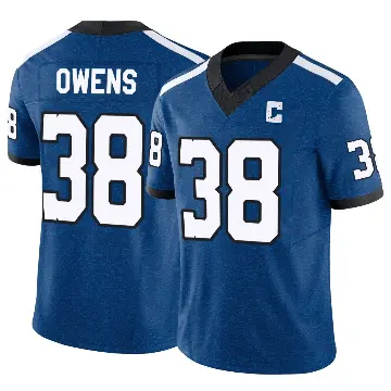 ＃38 Men's Jonathan Owens Royal Limited Indianapolis Colts Indiana Nights Alternate Vapor F.U.S.E. Jersey