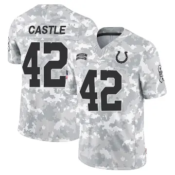 ＃42 Men's Anderson Castle Arctic Camo Limited Indianapolis Colts 2024 Salute to Service Jersey