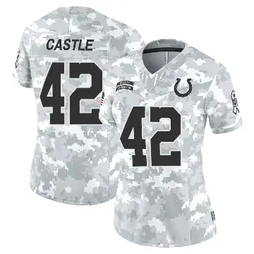 ＃42 Women's Anderson Castle Arctic Camo Limited Indianapolis Colts 2024 Salute to Service Jersey