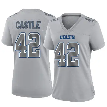 ＃42 Women's Anderson Castle Gray Game Indianapolis Colts Atmosphere Fashion Jersey