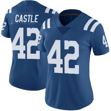＃42 Women's Anderson Castle Royal Limited Indianapolis Colts Color Rush Vapor Untouchable Jersey