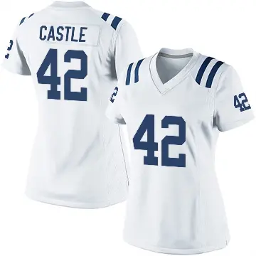 ＃42 Women's Anderson Castle White Game Indianapolis Colts Jersey