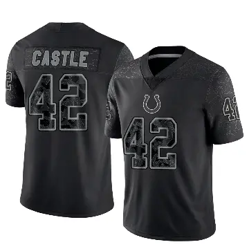 ＃42 Youth Anderson Castle Black Limited Indianapolis Colts Reflective Jersey