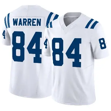 ＃84 Men's Tyler Warren White Limited Indianapolis Colts Vapor F.U.S.E. Jersey