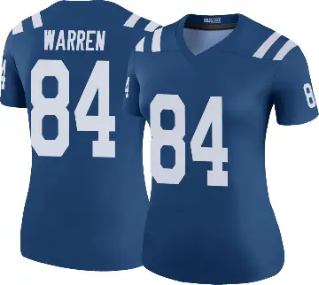 ＃84 Women's Tyler Warren Royal Legend Indianapolis Colts Color Rush Jersey