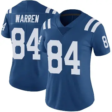 ＃84 Women's Tyler Warren Royal Limited Indianapolis Colts Color Rush Vapor Untouchable Jersey