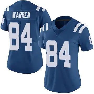 ＃84 Women's Tyler Warren Royal Limited Indianapolis Colts Team Color Vapor Untouchable Jersey