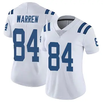 ＃84 Women's Tyler Warren White Limited Indianapolis Colts Vapor Untouchable Jersey