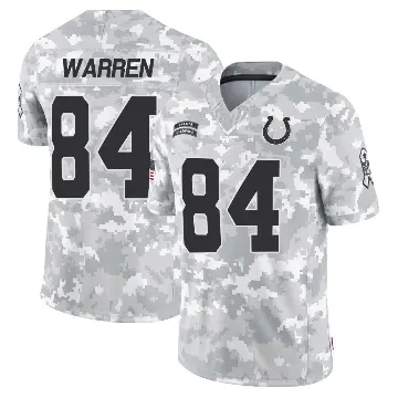 ＃84 Youth Tyler Warren Arctic Camo Limited Indianapolis Colts 2024 Salute to Service Jersey