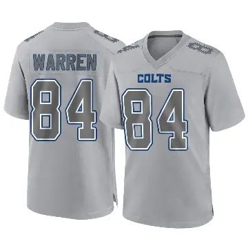 ＃84 Youth Tyler Warren Gray Game Indianapolis Colts Atmosphere Fashion Jersey