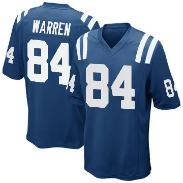 ＃84 Youth Tyler Warren Royal Blue Game Indianapolis Colts Team Color Jersey