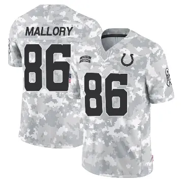 ＃86 Men's Will Mallory Arctic Camo Limited Indianapolis Colts 2024 Salute to Service Jersey