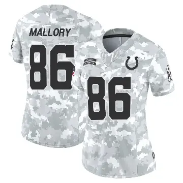 ＃86 Women's Will Mallory Arctic Camo Limited Indianapolis Colts 2024 Salute to Service Jersey