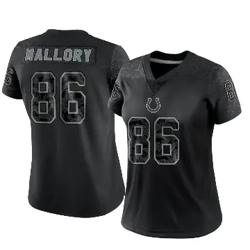 ＃86 Women's Will Mallory Black Limited Indianapolis Colts Reflective Jersey