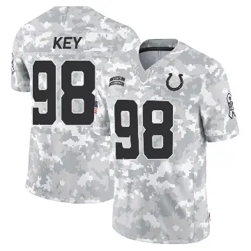 ＃98 Youth Arden Key Arctic Camo Limited Indianapolis Colts 2024 Salute to Service Jersey